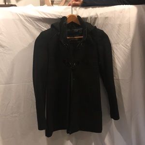 Black Guess Pea Coat
